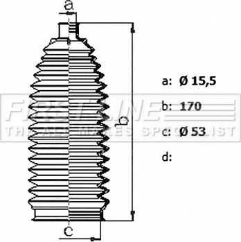 First Line FSG3484 - Kit soffietto, Sterzo www.autoricambit.com