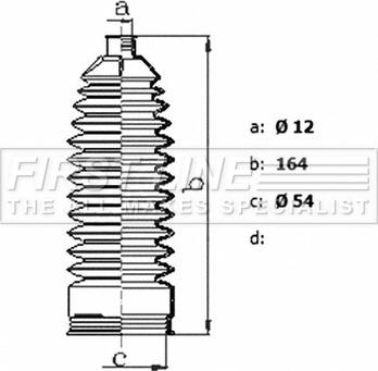 First Line FSG3480 - Kit soffietto, Sterzo www.autoricambit.com