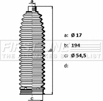 First Line FSG3488 - Kit soffietto, Sterzo www.autoricambit.com