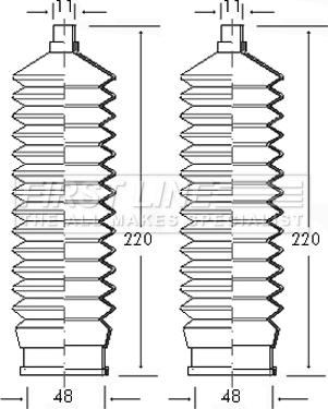 First Line FSG3040 - Kit soffietto, Sterzo www.autoricambit.com