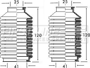 First Line FSG3083 - Kit soffietto, Sterzo www.autoricambit.com