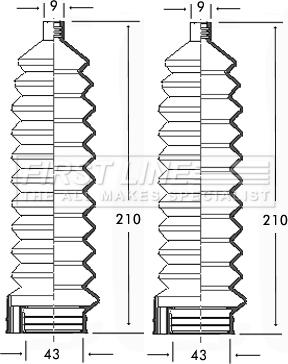 First Line FSG3105 - Kit soffietto, Sterzo www.autoricambit.com