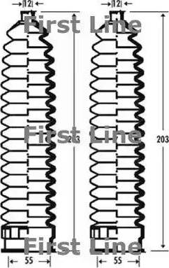 First Line FSG3292 - Kit soffietto, Sterzo www.autoricambit.com