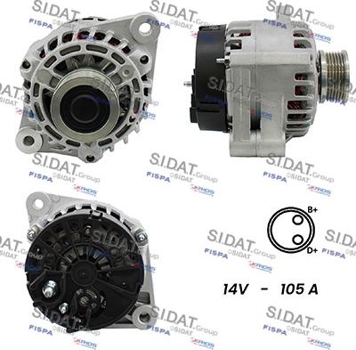 Fispa A12DE0050A2 - Alternatore www.autoricambit.com