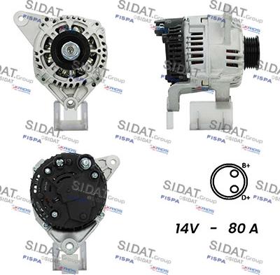 Fispa A12VA0803A2 - Alternatore www.autoricambit.com