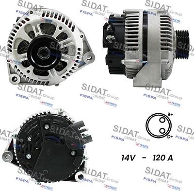 Fispa A12VA0802A2 - Alternatore www.autoricambit.com