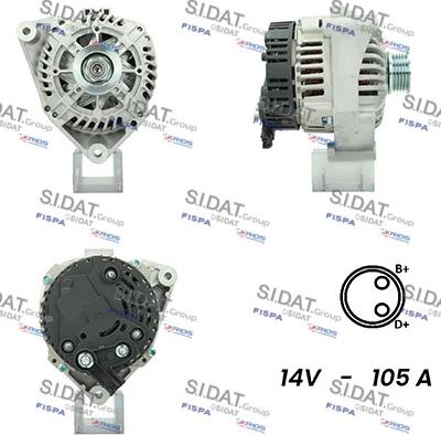 Fispa A12VA0764A2 - Alternatore www.autoricambit.com