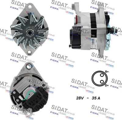 Fispa A24MA0154A2 - Alternatore www.autoricambit.com