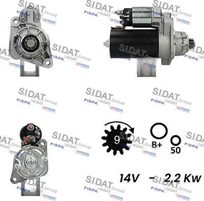 Fispa S12BH0444A2 - Motorino d'avviamento www.autoricambit.com