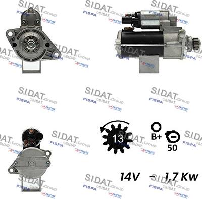 Fispa S12BH0450A2 - Motorino d'avviamento www.autoricambit.com