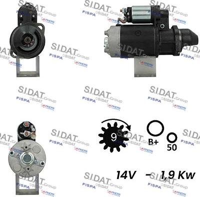 Fispa S12BH0467A2 - Motorino d'avviamento www.autoricambit.com