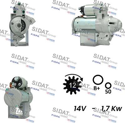 Fispa S12BH0432 - Motorino d'avviamento www.autoricambit.com