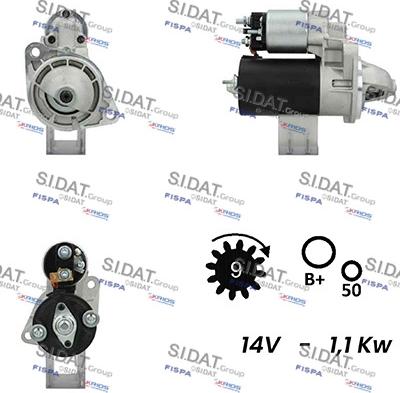 Fispa S12BH0529A2 - Motorino d'avviamento www.autoricambit.com