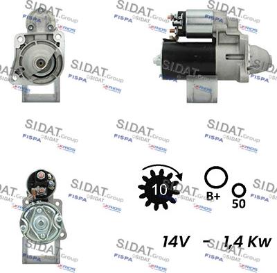 Fispa S12BH0694A2 - Motorino d'avviamento www.autoricambit.com