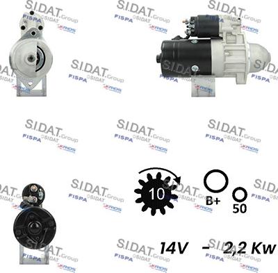 Fispa S12BH0675A2 - Motorino d'avviamento www.autoricambit.com