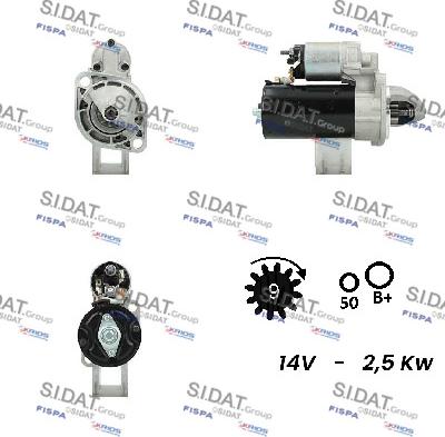 Fispa S12BH0186 - Motorino d'avviamento www.autoricambit.com