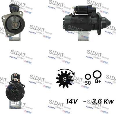 Fispa S12BH0182A2 - Motorino d'avviamento www.autoricambit.com