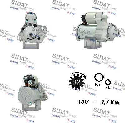 Fispa S12BH0120A2 - Motorino d'avviamento www.autoricambit.com