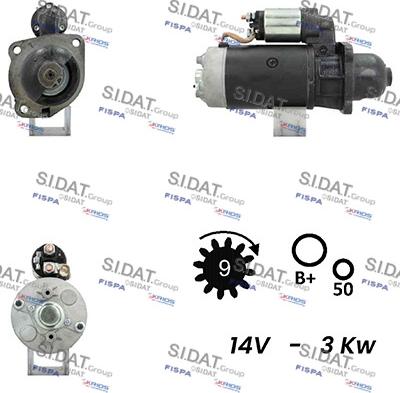 Fispa S12BH0362A2 - Motorino d'avviamento www.autoricambit.com