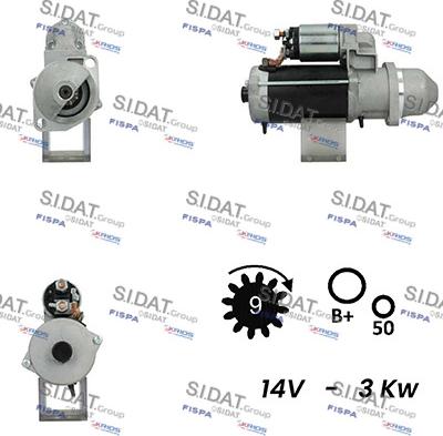 Fispa S12BH0304A2 - Motorino d'avviamento www.autoricambit.com