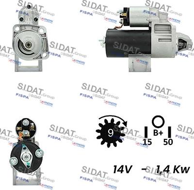 Fispa S12BH0315A2 - Motorino d'avviamento www.autoricambit.com