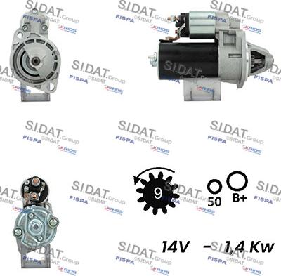 Fispa S12BH0259A2 - Motorino d'avviamento www.autoricambit.com