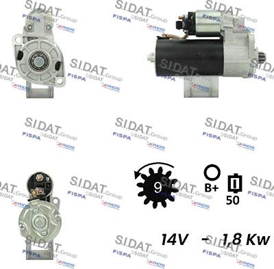 Fispa S12BH0255A2 - Motorino d'avviamento www.autoricambit.com