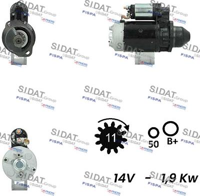 Fispa S12BH0264A2 - Motorino d'avviamento www.autoricambit.com