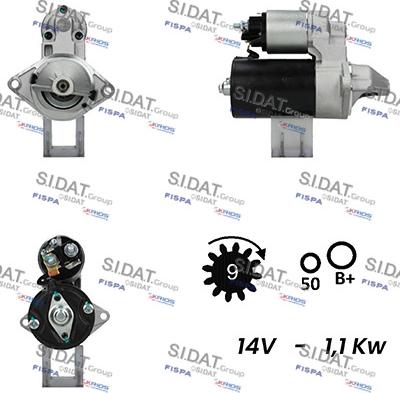 Fispa S12BH0203A2 - Motorino d'avviamento www.autoricambit.com