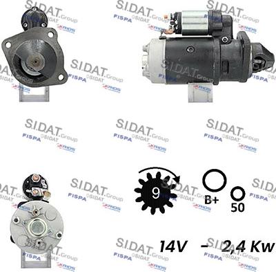 Fispa S12BH0278A2 - Motorino d'avviamento www.autoricambit.com