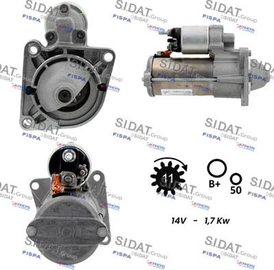 Fispa S12BH0796 - Motorino d'avviamento www.autoricambit.com