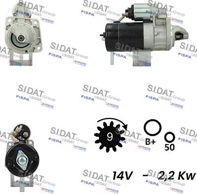 Fispa S12BH0747A2 - Motorino d'avviamento www.autoricambit.com