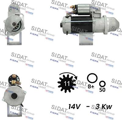 Fispa S12BH0701A2 - Motorino d'avviamento www.autoricambit.com