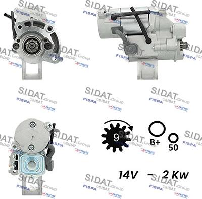 Fispa S12DE0458A2 - Motorino d'avviamento www.autoricambit.com