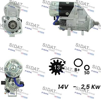 Fispa S12DE0484A2 - Motorino d'avviamento www.autoricambit.com