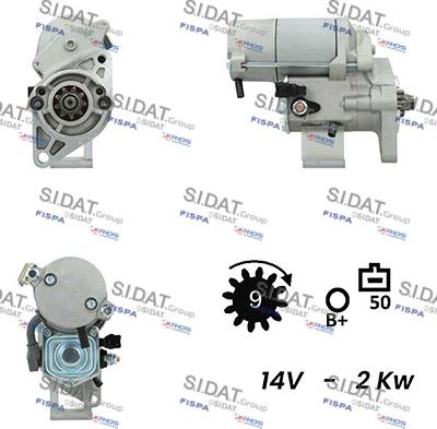 Fispa S12DE0422A2 - Motorino d'avviamento www.autoricambit.com