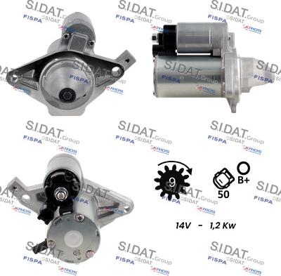 Fispa S12DE0594 - Motorino d'avviamento www.autoricambit.com