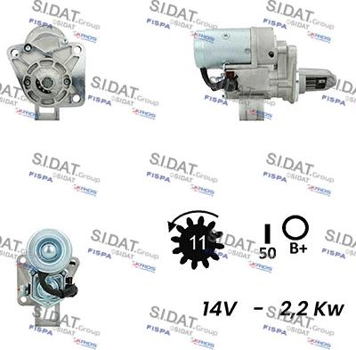 Fispa S12DE0616A2 - Motorino d'avviamento www.autoricambit.com