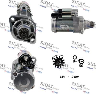 Fispa S12DE0633 - Motorino d'avviamento www.autoricambit.com