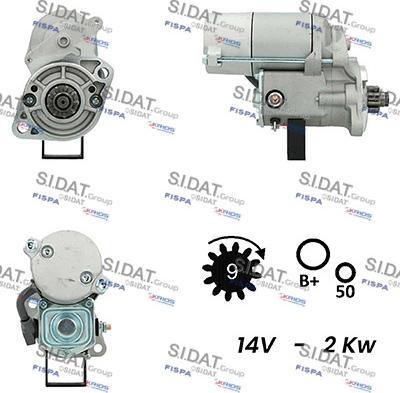 Fispa S12DE0296A2 - Motorino d'avviamento www.autoricambit.com