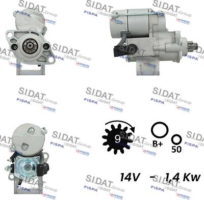 Fispa S12DE0756A2 - Motorino d'avviamento www.autoricambit.com