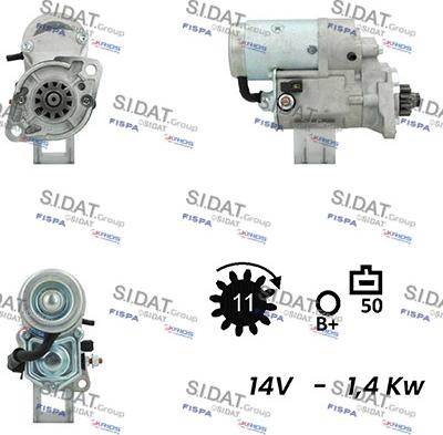 Fispa S12DE0723A2 - Motorino d'avviamento www.autoricambit.com