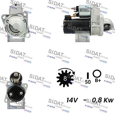 Fispa S12HY0434A2 - Motorino d'avviamento www.autoricambit.com