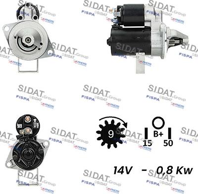 Fispa S12LU0455A2 - Motorino d'avviamento www.autoricambit.com