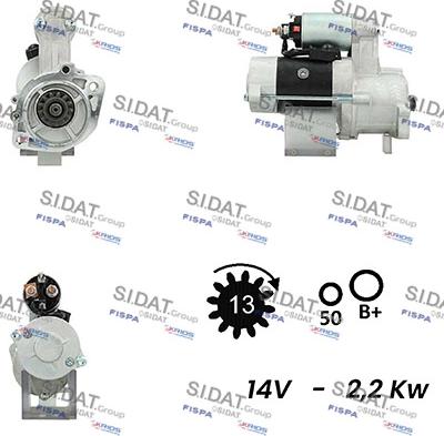 Fispa S12MH0548A2 - Motorino d'avviamento www.autoricambit.com