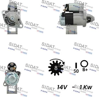 Fispa S12MH0543A2 - Motorino d'avviamento www.autoricambit.com