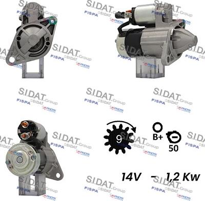 Fispa S12MH0501 - Motorino d'avviamento www.autoricambit.com