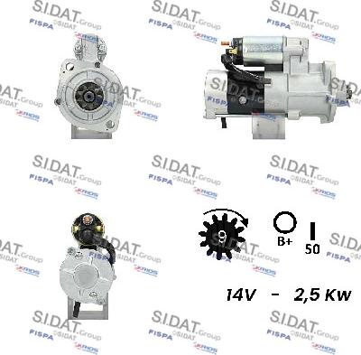 Fispa S12MH0195A2 - Motorino d'avviamento www.autoricambit.com