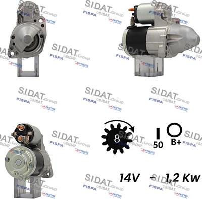 Fispa S12MH0395A2 - Motorino d'avviamento www.autoricambit.com