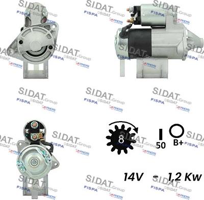 Fispa S12MH0335A2 - Motorino d'avviamento www.autoricambit.com